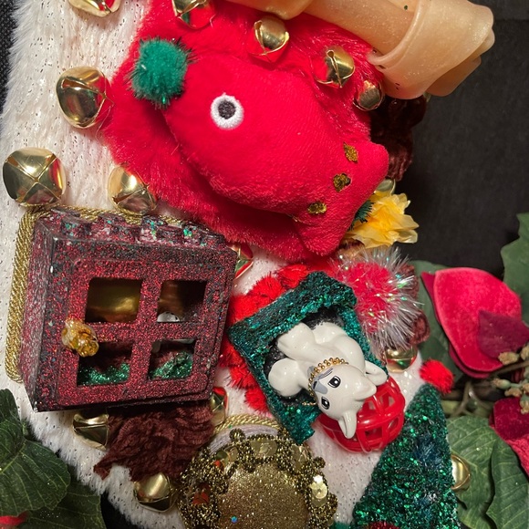 KEEPSAKE (Handcrafted) Luxury One-Of-A-Kind Christmas Stocking (Fur Babies) - Picture 6 of 9